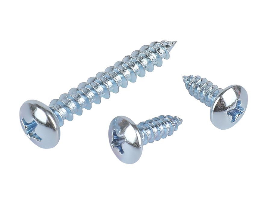 Zinc-plated self-tapping screws