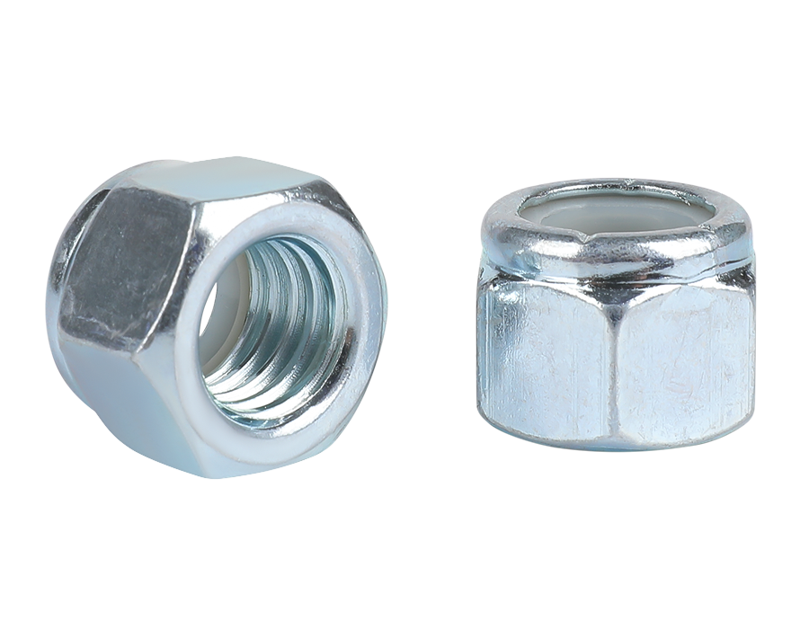 Zinc-plated nylon lock nuts