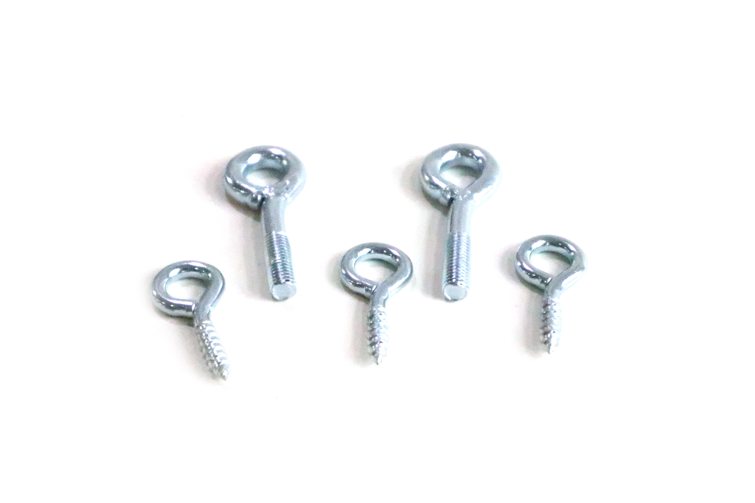 Zinc-plated sheep's eye screws